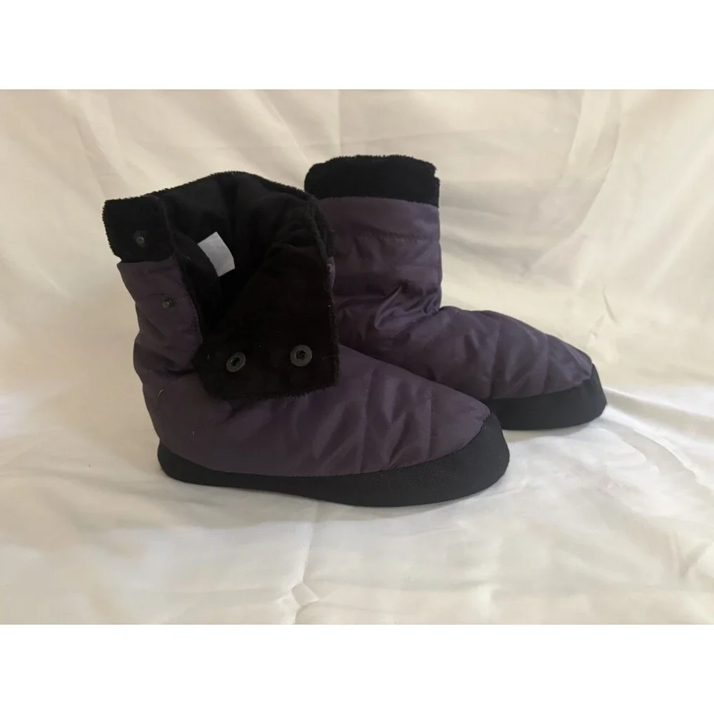 REI Unisex Duck Down Camping Booties Insulated Slippers Purple Size M